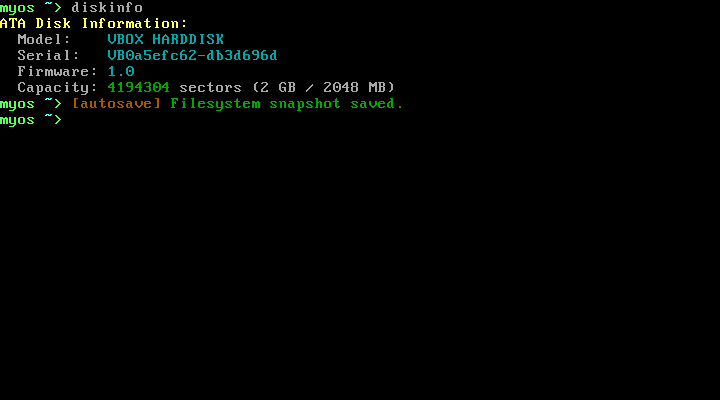 Информация о диске